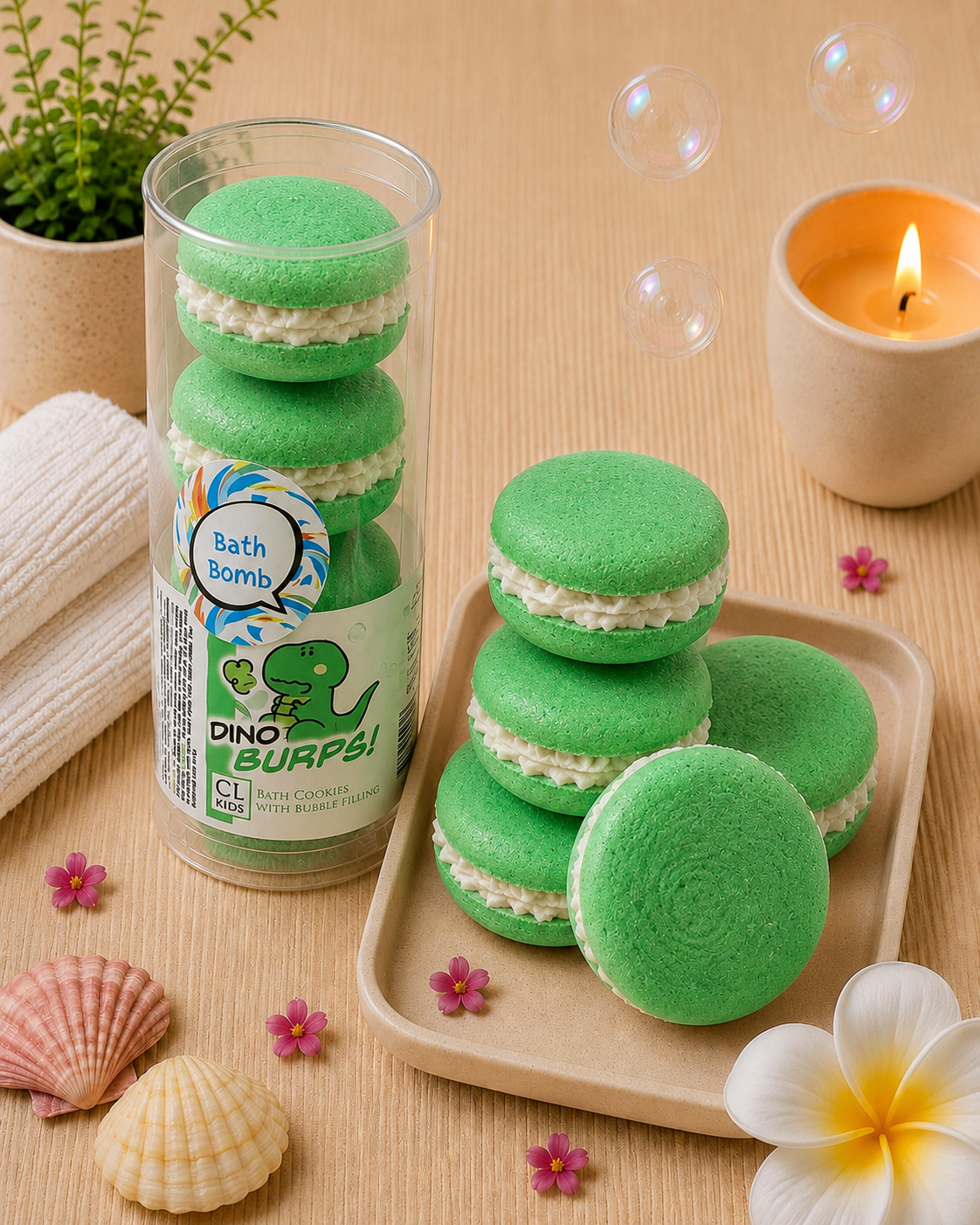 Douglas Dino Bath Bomb Cookies l Citrus l Green