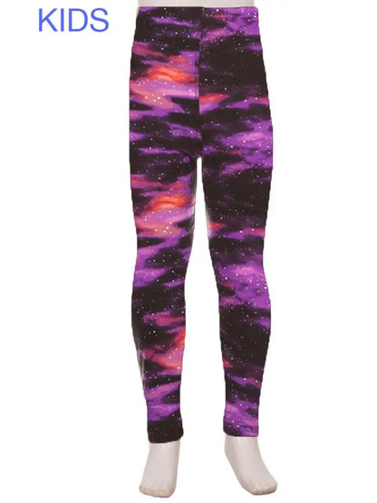 Kids Cosmic Print Leggings - Calla Lily Cosmetics + CL kids