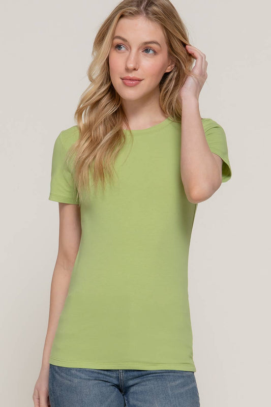 Crew Neck Cotton Tee