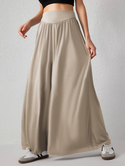 Black Wide Leg Knit Pants
