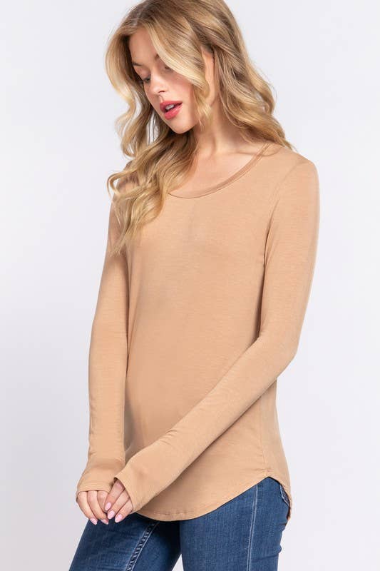 Long Sleeve Rayon Top