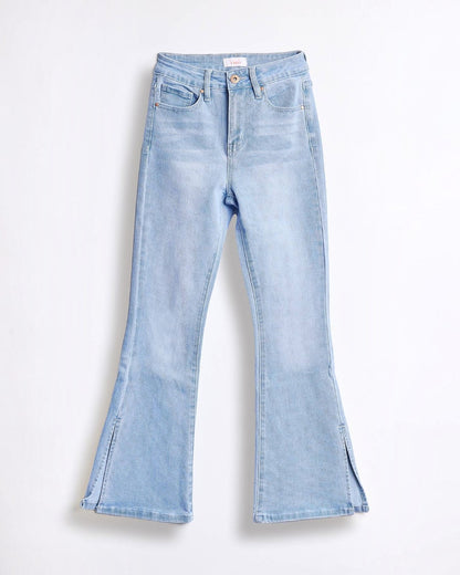 Girls Side Slit Jeans - Calla Lily Cosmetics + CL kids