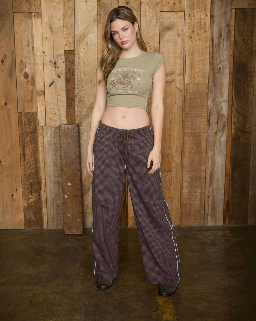 Olive Western Life Tee