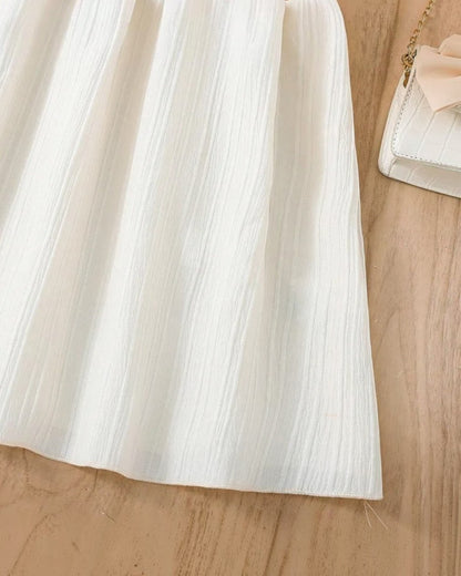 Off White Off The Shoulder Dress - Calla Lily Cosmetics + CL kids
