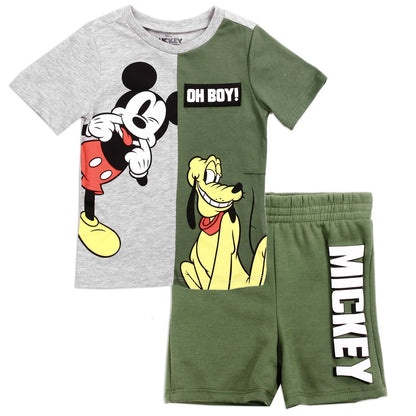 MICKEY MOUSE Boys Toddler 2-Piece Short Set - Calla Lily Cosmetics + CL kids