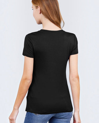 Crew Neck Rayon Tee