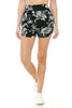 Black Splash Harem Shorts