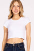 Crop Top Baby Tee - White