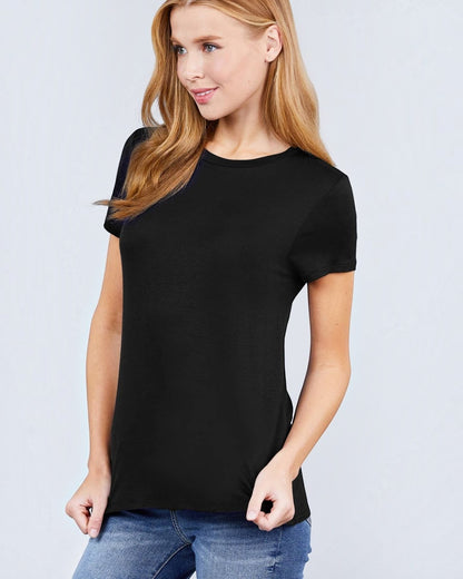 Crew Neck Rayon Tee