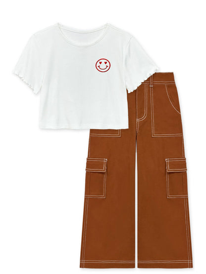 Happy Face Shirt and Cargo Pants