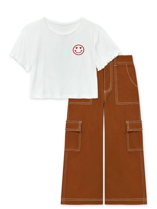 Happy Face Shirt and Cargo Pants