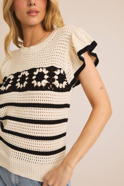 Crochet Knit Top