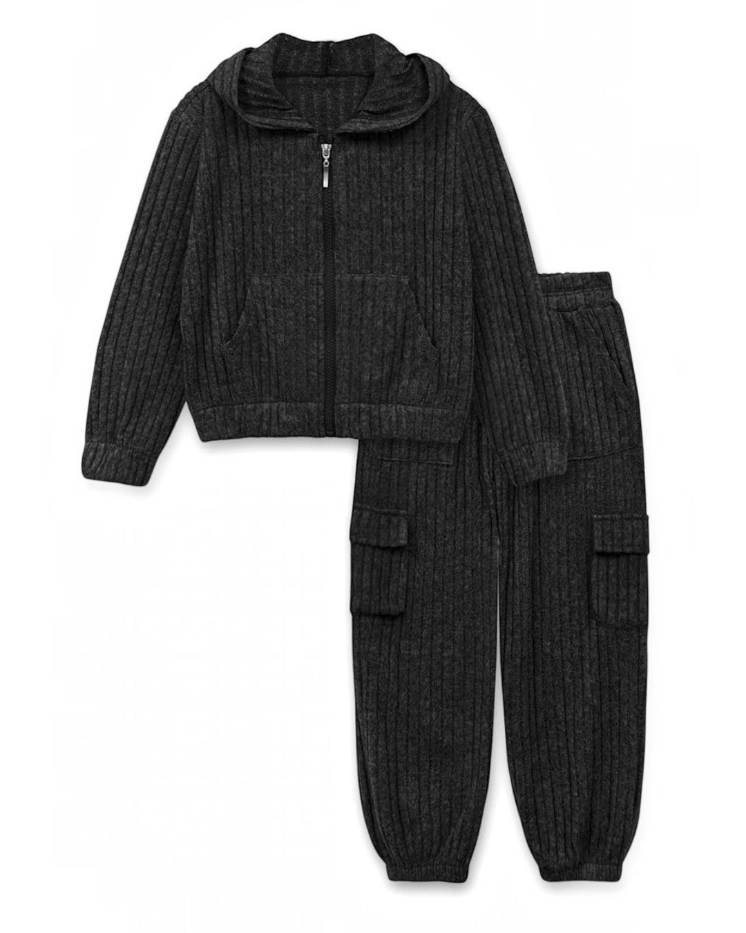 Girl's Black Joggers