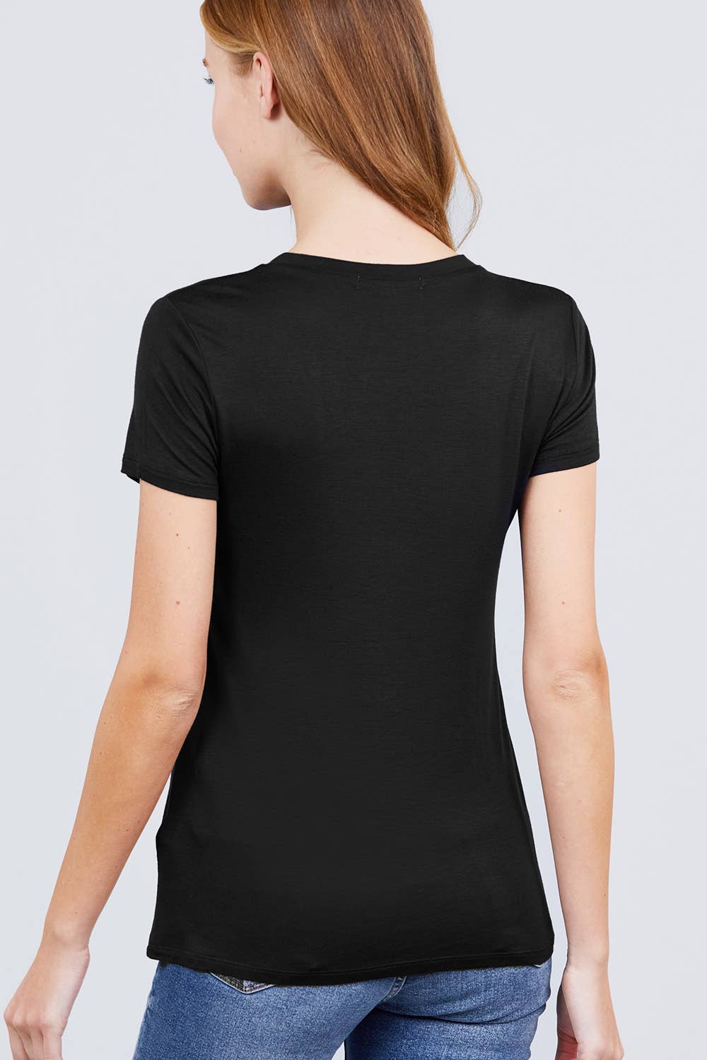 Crew Neck Rayon Tee