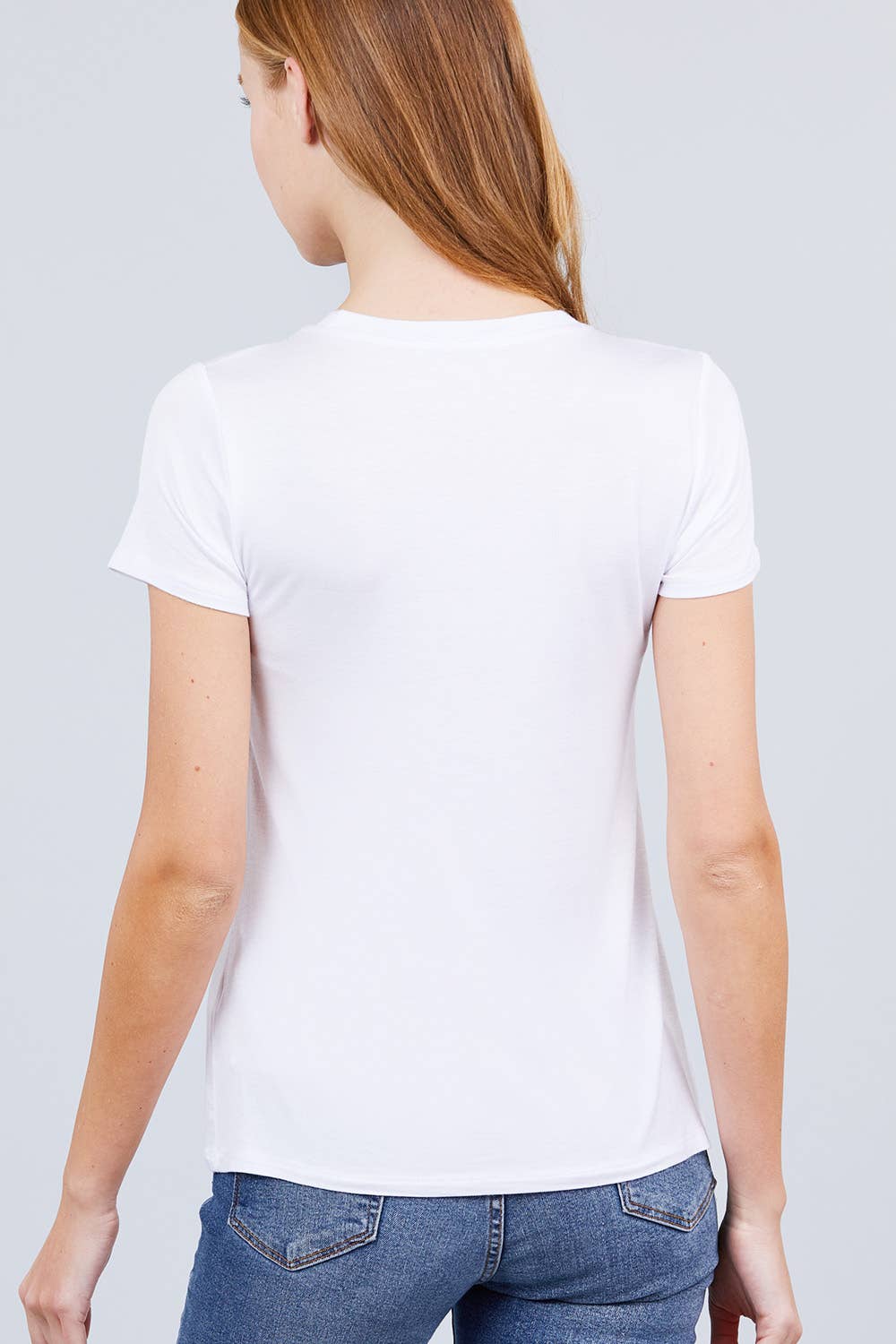 Crew Neck Rayon Tee