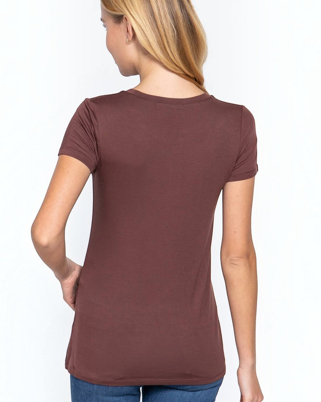 Crew Neck Rayon Tee