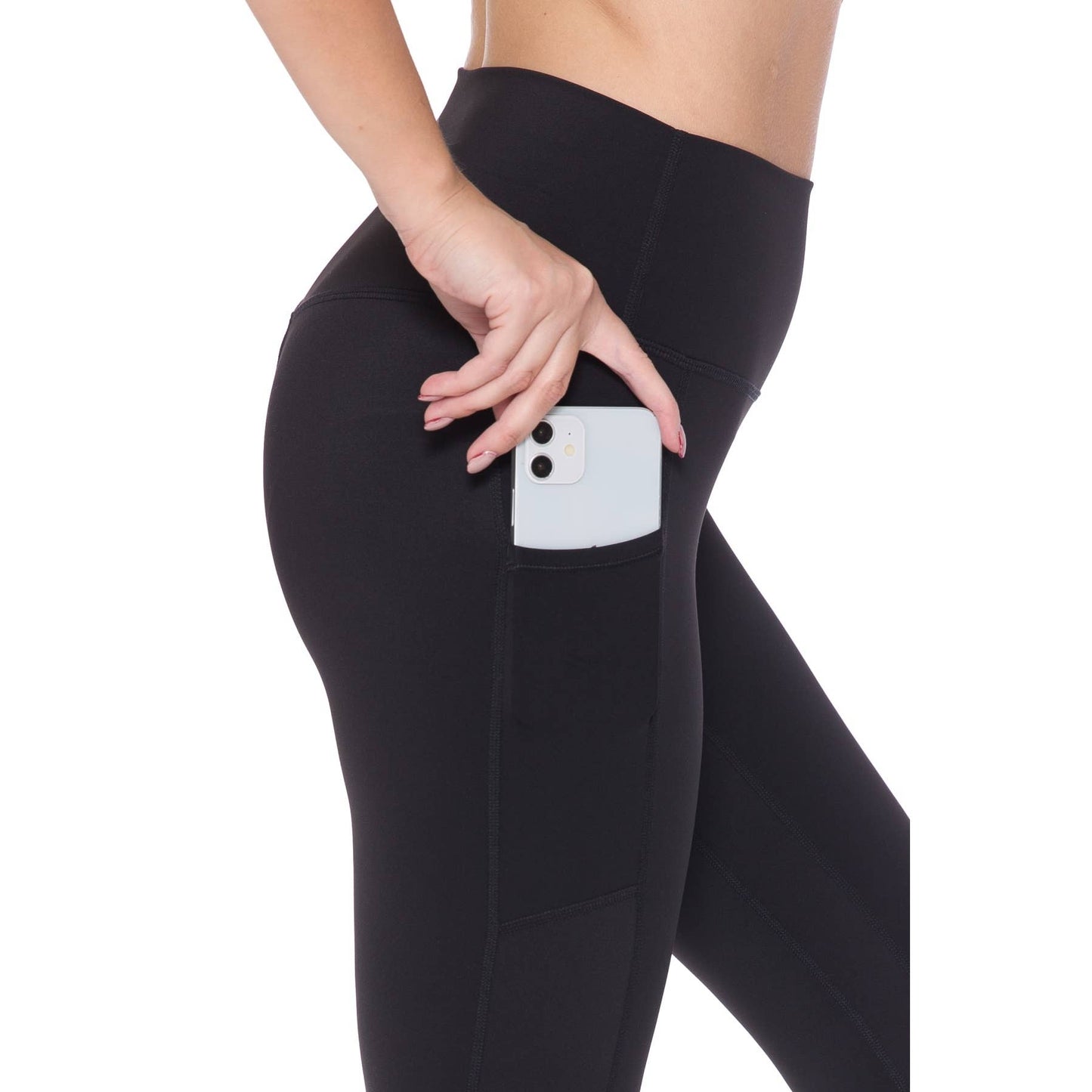 Nylon Activewear Solid Leggings
