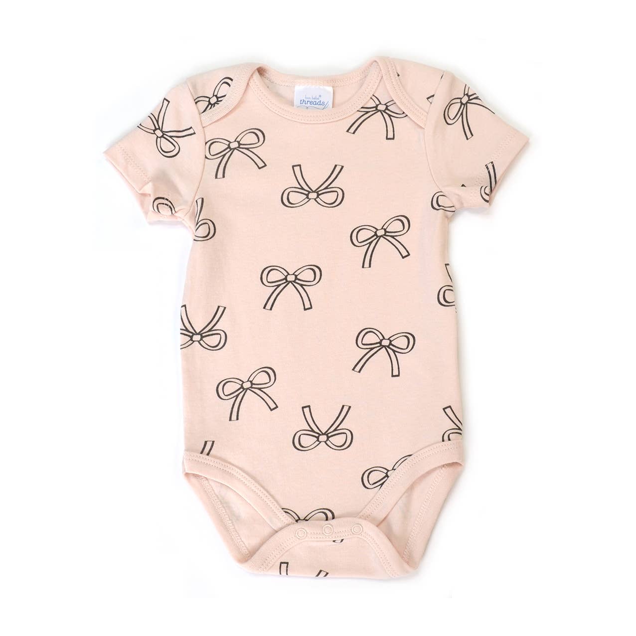 Set of 3 100% Cotton Bow Cherry Bodysuit