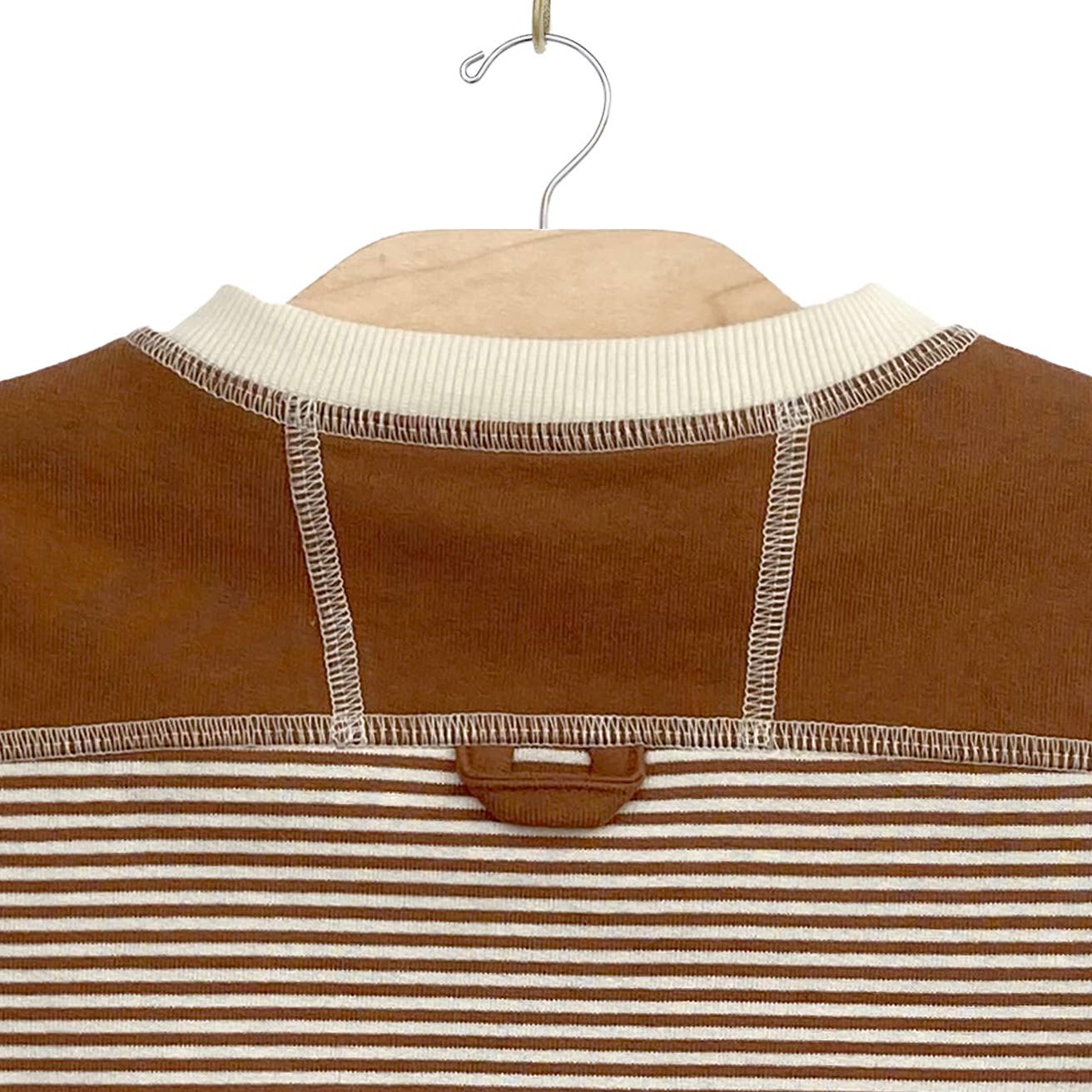 1/2 Zip Tee Classic Stripe