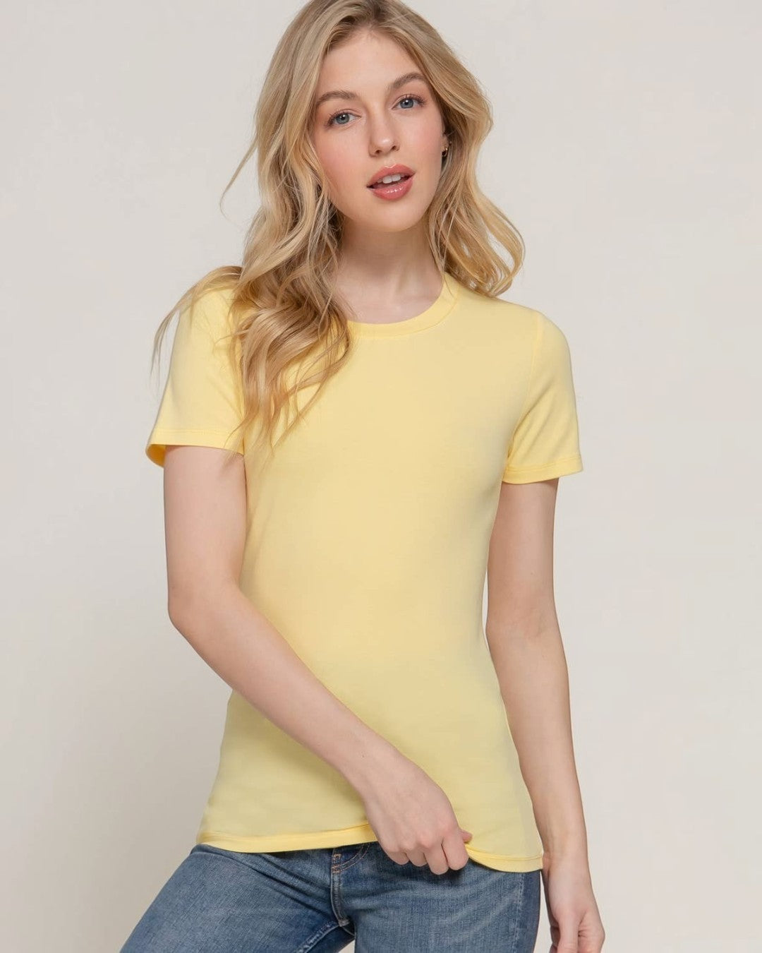 Crew Neck Cotton Tee