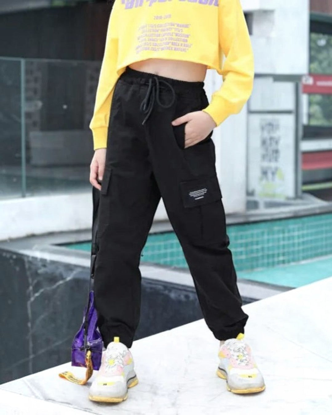 Black Tween Cargo Pants - Calla Lily Cosmetics + CL kids