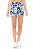 Blue Flower Harem Shorts
