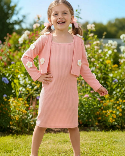 Pink 2pc Dress Set - Calla Lily Cosmetics + CL kids