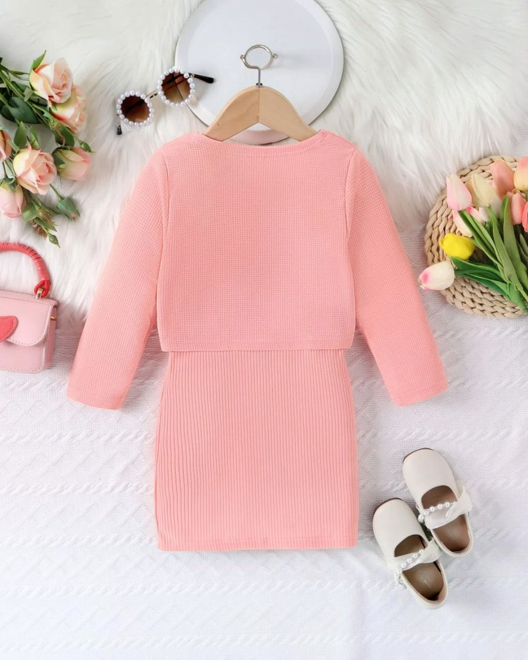 Pink 2pc Dress Set - Calla Lily Cosmetics + CL kids