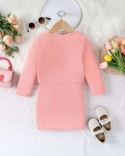 Pink 2pc Dress Set - Calla Lily Cosmetics + CL kids