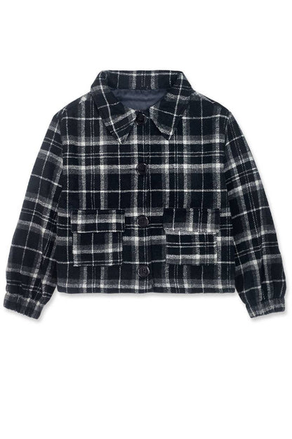Flannel Shacket W/Front Pockets