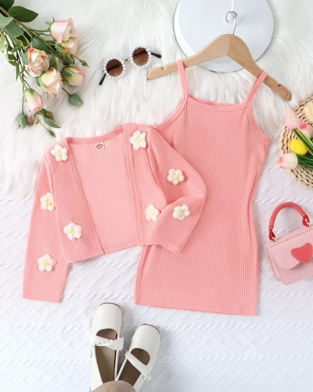 Pink 2pc Dress Set - Calla Lily Cosmetics + CL kids