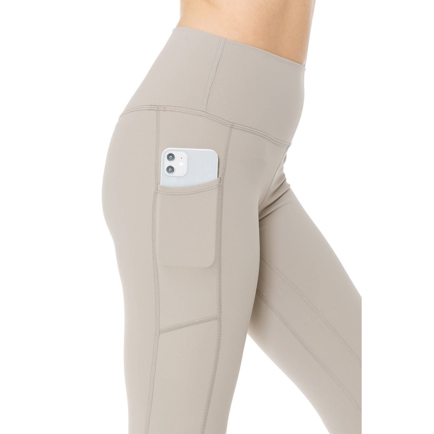 Nylon Activewear Solid Leggings