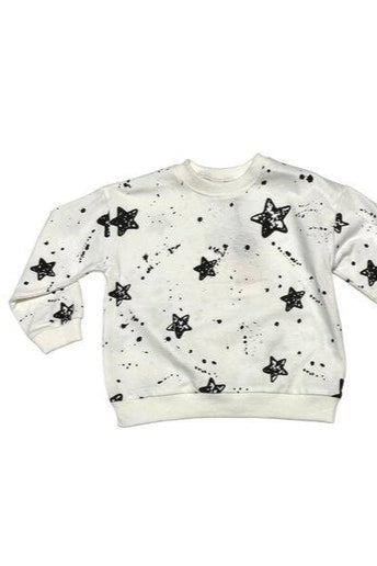 Star Sweatshirt White - Calla Lily Cosmetics + CL kids