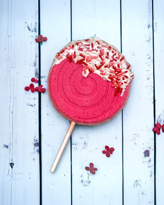 Lollipop Bath Bomb - Pink - Calla Lily Cosmetics + CL kids