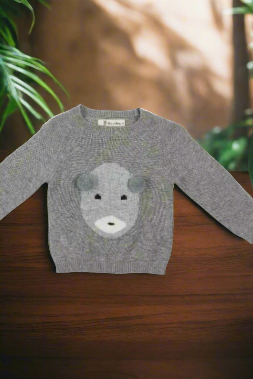 Pom Pom Ear Sweater - Calla Lily Cosmetics + CL kids