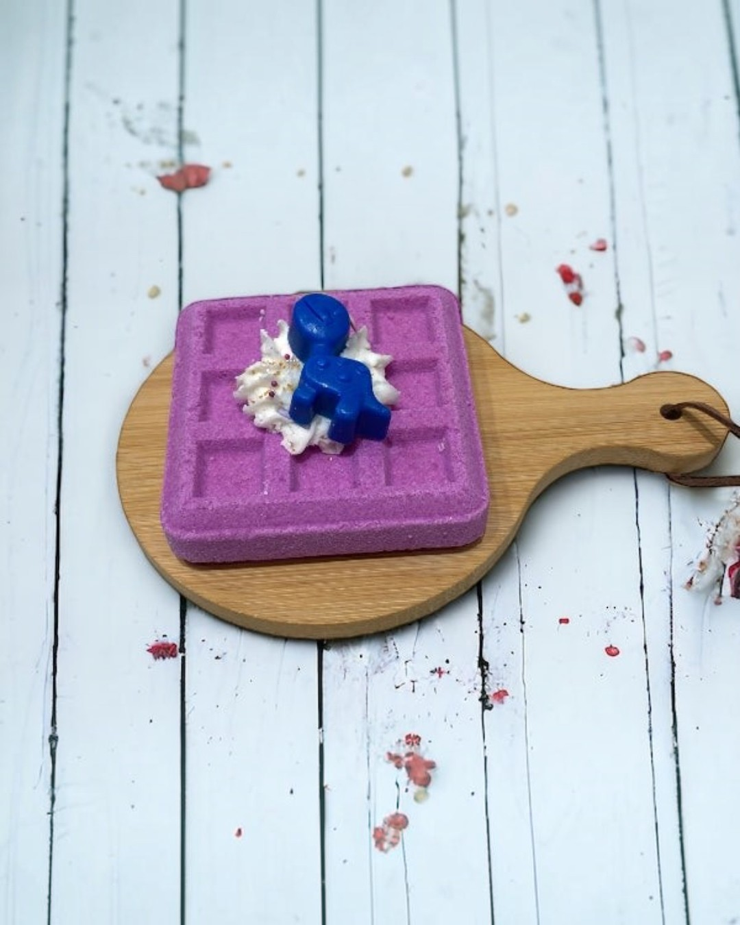 Waffle Bath Bomb - Purple - Calla Lily Cosmetics + CL kids