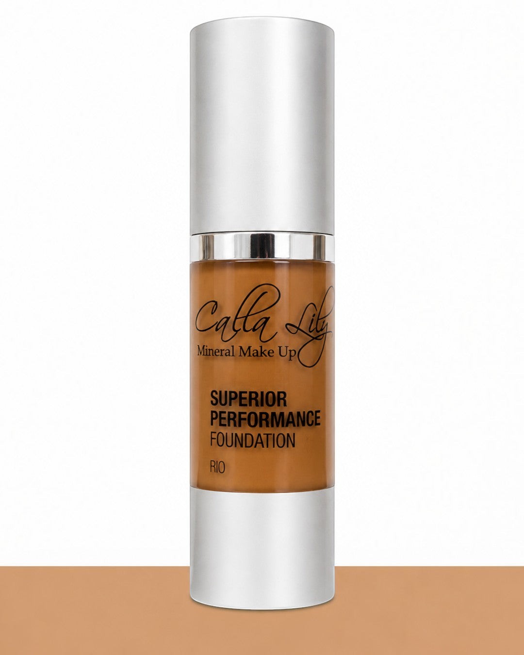 Carla Lily mineral makeup foundation bottle on a white background