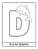 D is for Dolphin? Coloring Sheet