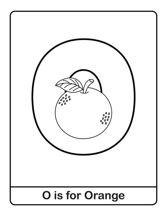 O is for Orange? Coloring Sheet