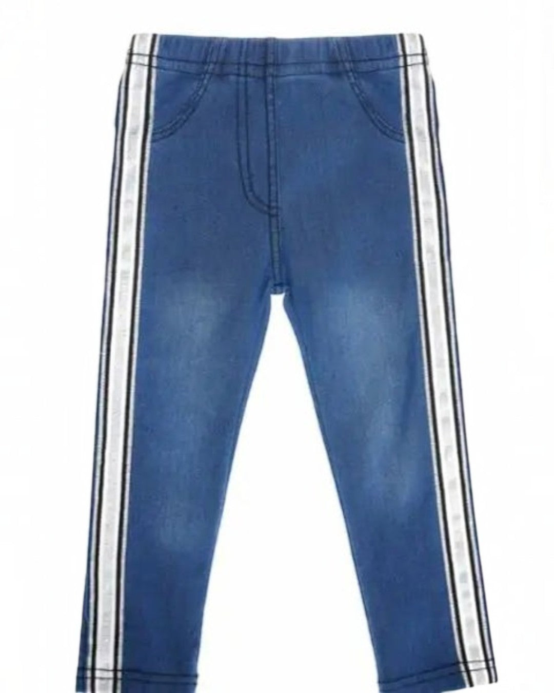 Kid's Striped Skinny Jeans - Calla Lily Cosmetics + CL kids