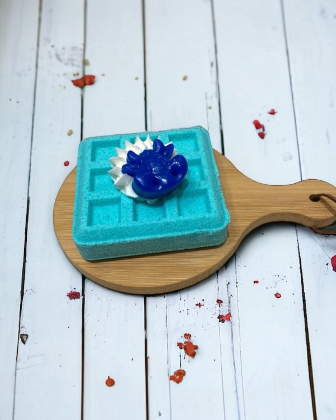 Waffle Bath Bomb - Teal - Calla Lily Cosmetics + CL kids