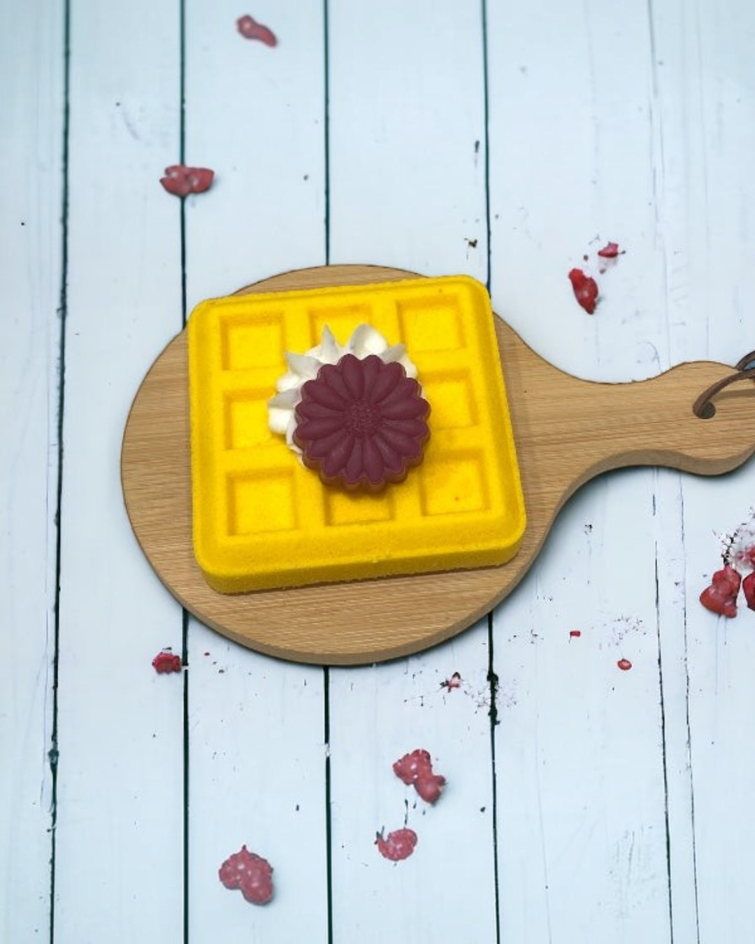 Waffle Bath Bomb - Yellow - Calla Lily Cosmetics + CL kids